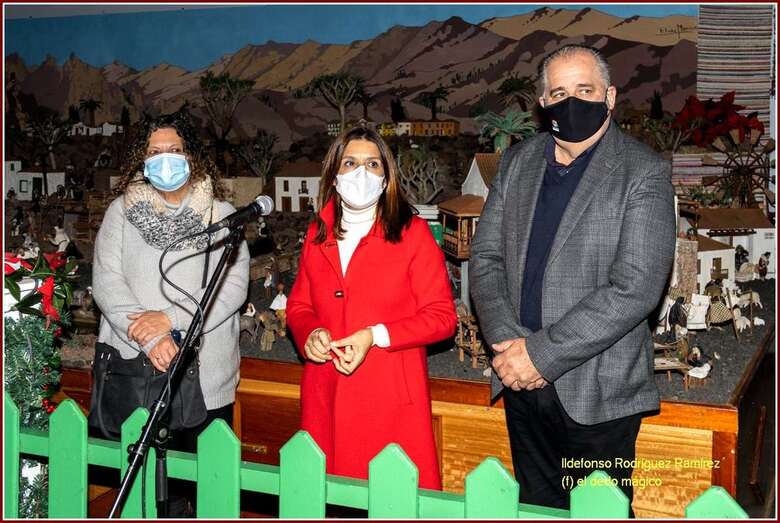 Imagen de la inauguración del nacimiento canario de Los Llanos el pasado mes de diciembre/Ildefonso Jiménez.